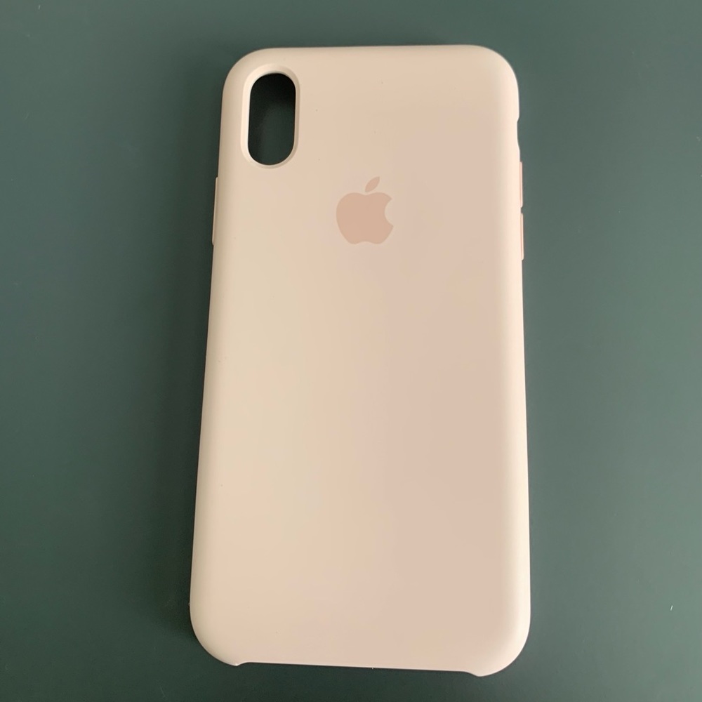 iPhone XS Apple silicone case- pink sand